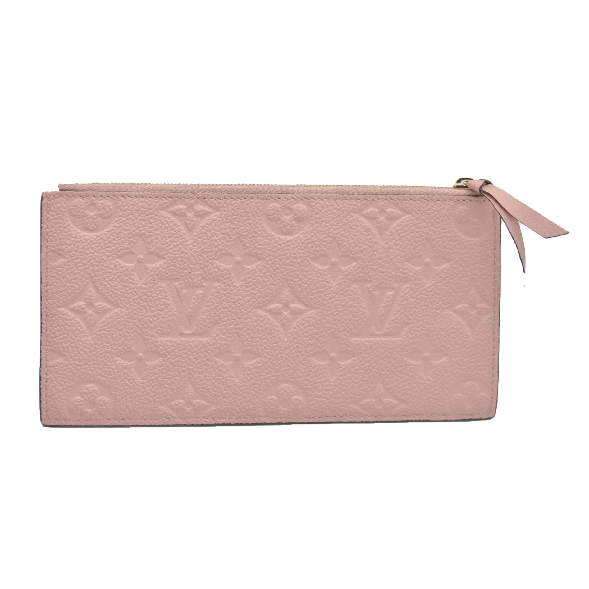 AUCTION $1720 Louis Vuitton LV Monogram Pochette Félicie Pink Insert Zip Pouch