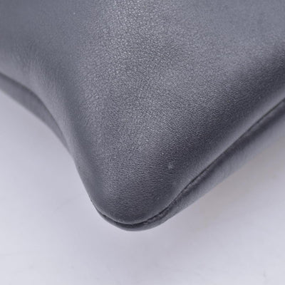 $1250 BOTTEGA VENETA Vintage Smooth Leather Knot Shoulder Bag Black CONSIGNMENT 10021197
