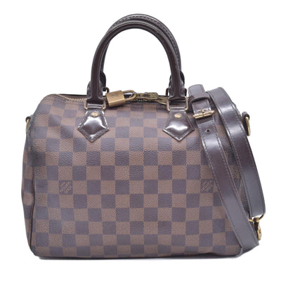 $1980 2016 Louis Vuitton Damier Ebene Speedy Bandouliere 25 CT3186