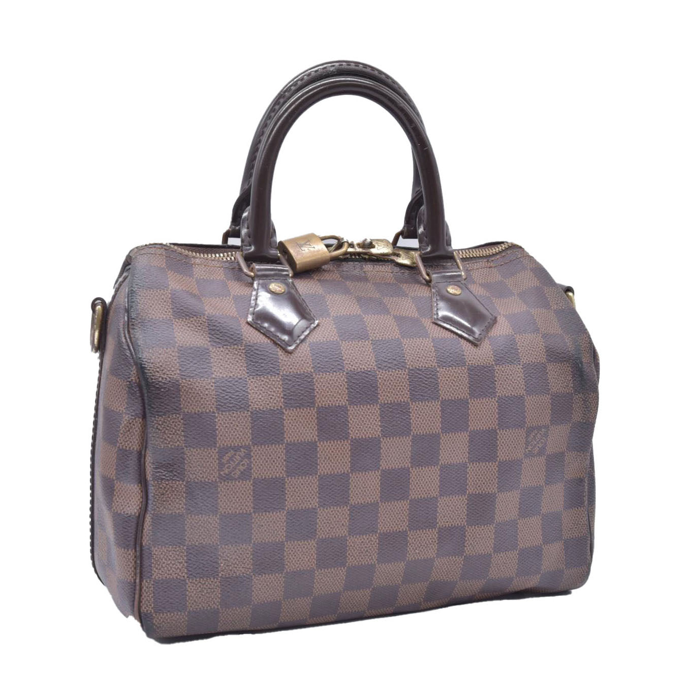 $1980 2016 Louis Vuitton Damier Ebene Speedy Bandouliere 25 CT3186 10020700