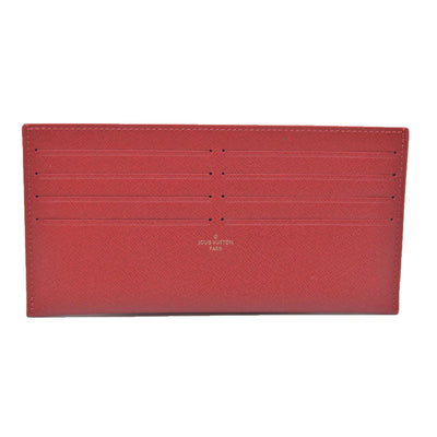 AUCTION Louis Vuitton  Calfskin Pochette Felicie Card Holder Insert Red