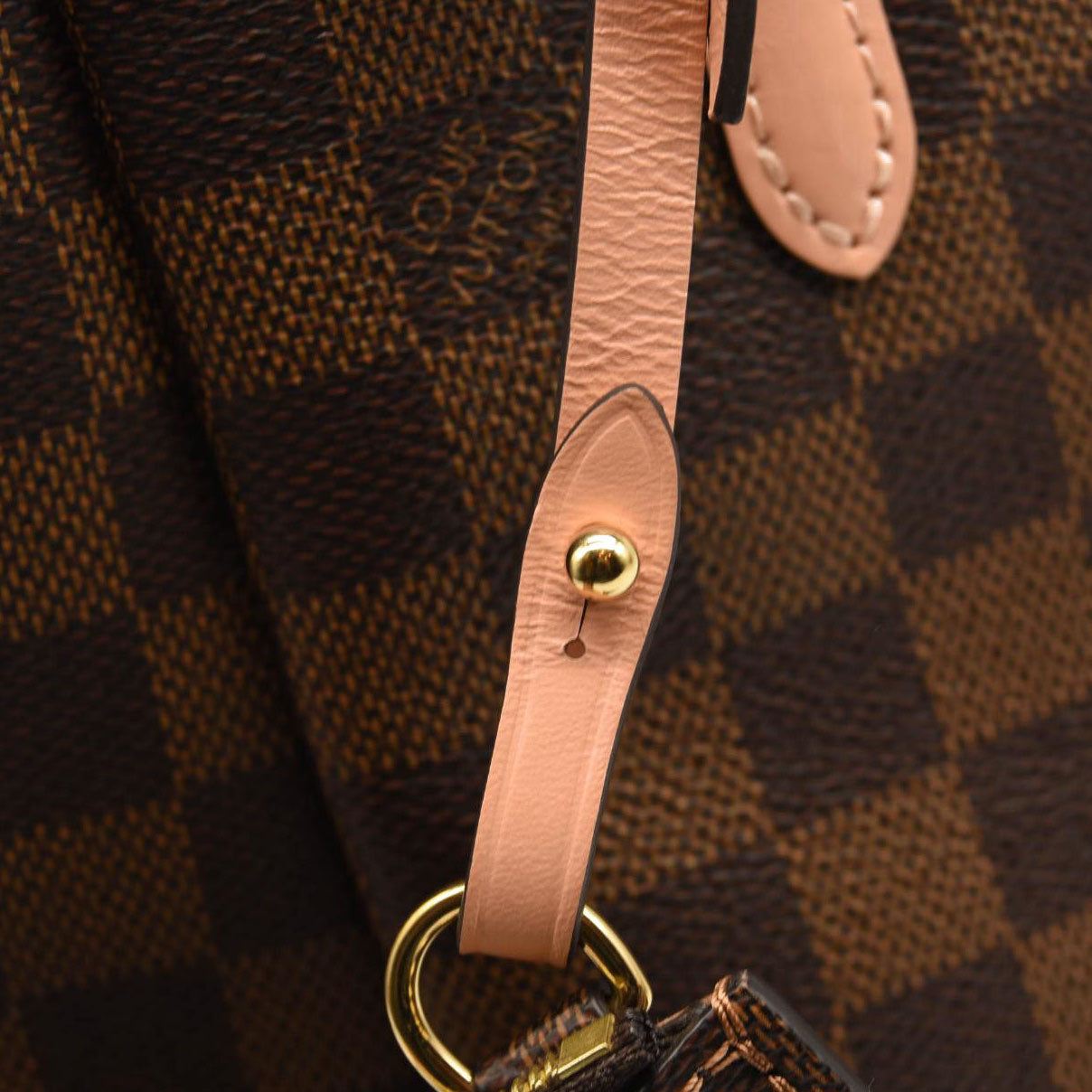 LOUIS VUITTON Damier Ebene Belmont PM Venus Pink