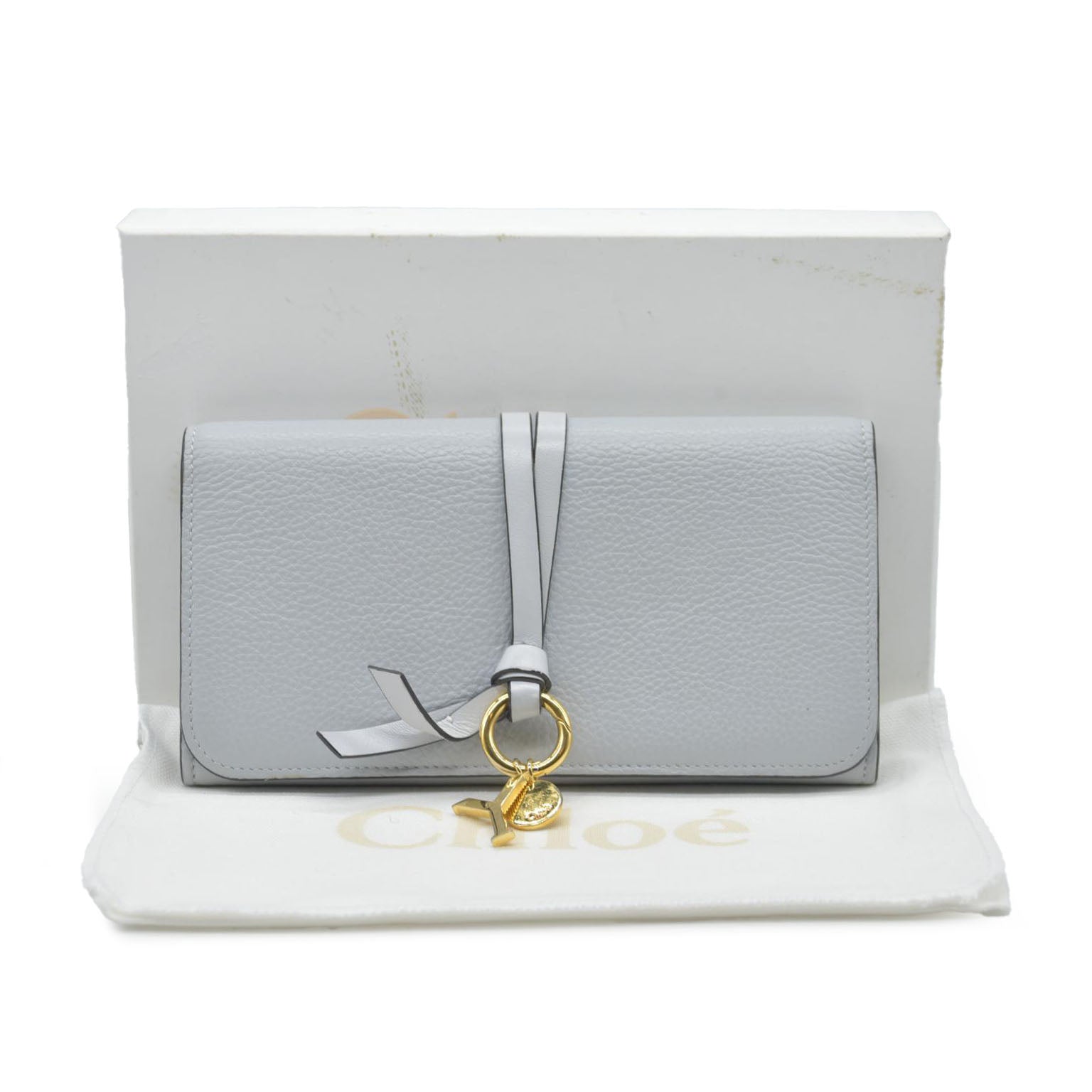 AUCTION $595 Chloe Alphabet Leather Bifold Long Wallet