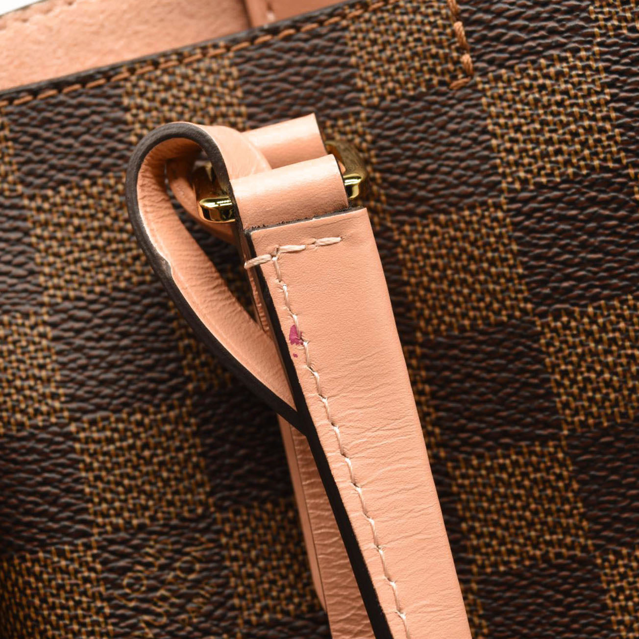 LOUIS VUITTON Damier Ebene Belmont PM Venus Pink