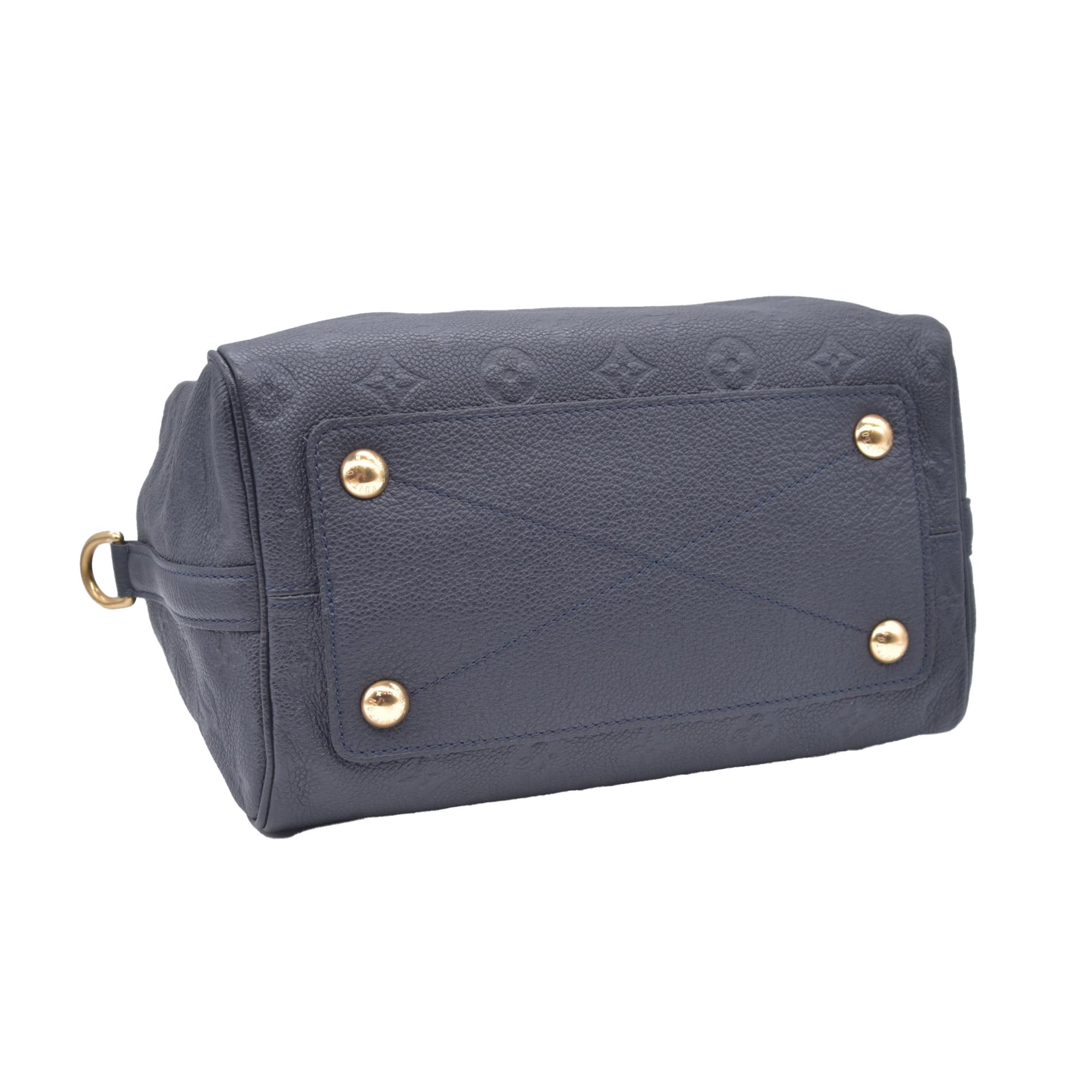 $2610 2013 Louis Vuitton Empreinte Speedy Bandouliere 25 Black DU1183