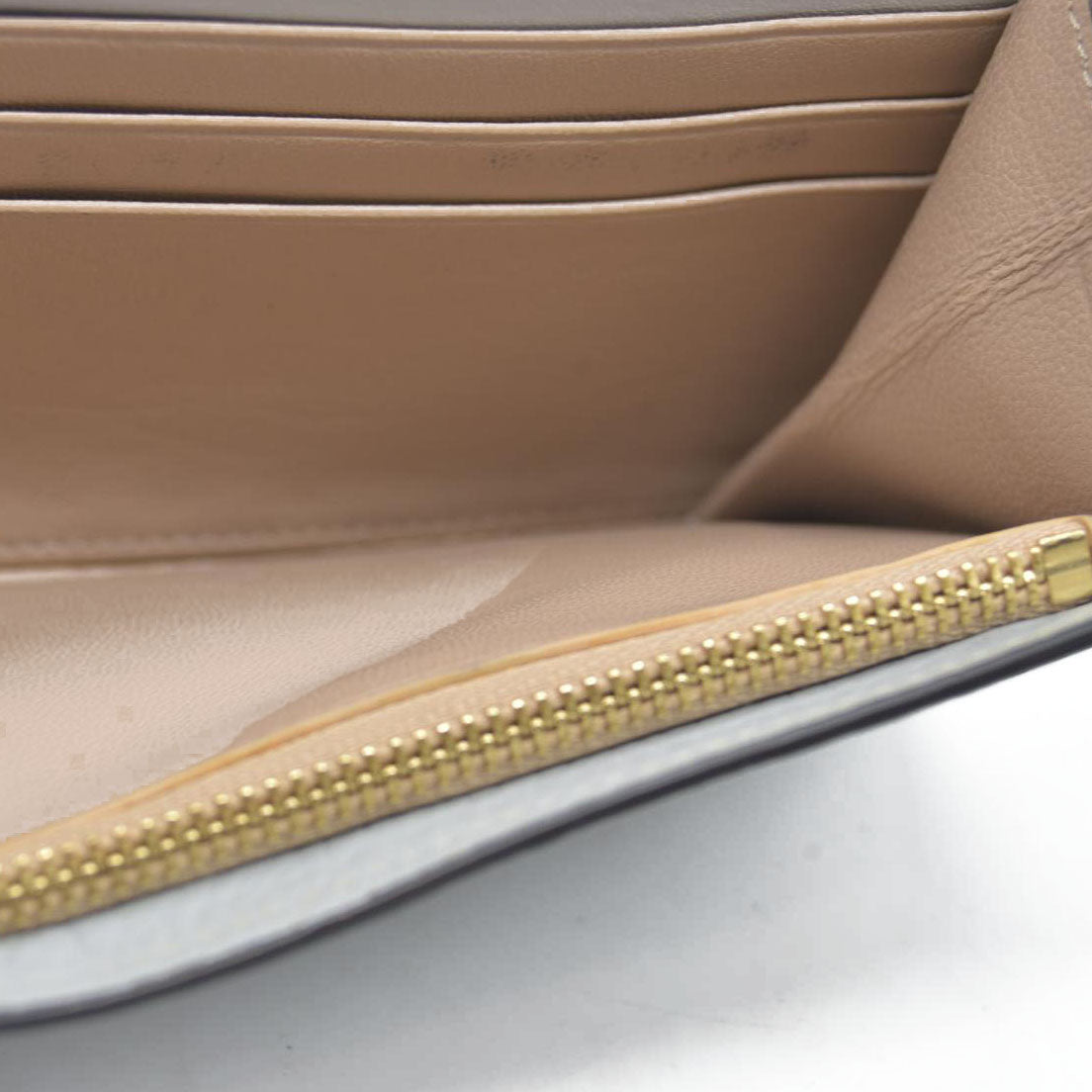 AUCTION $595 Chloe Alphabet Leather Bifold Long Wallet