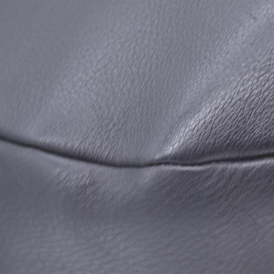 $890 SALVATORE FERRAGAMO Leather Gancini Shoulder Bag Dark Grey CONSIGNMENT 10021182