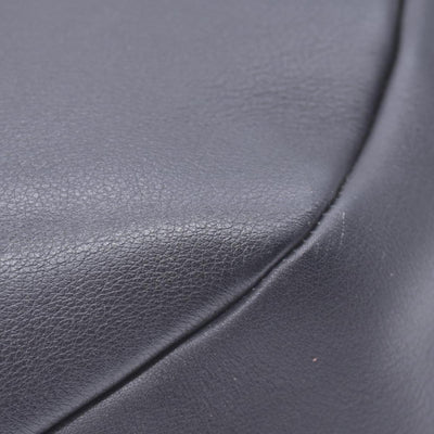 $890 SALVATORE FERRAGAMO Leather Gancini Shoulder Bag Dark Grey CONSIGNMENT 10021182