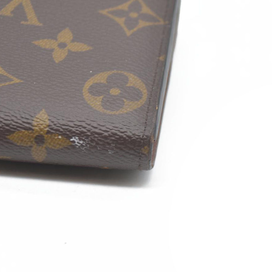 $725 Louis Vuitton Monogram Portefeiulle Sarah Long Bifold Wallet Brown SD0250
