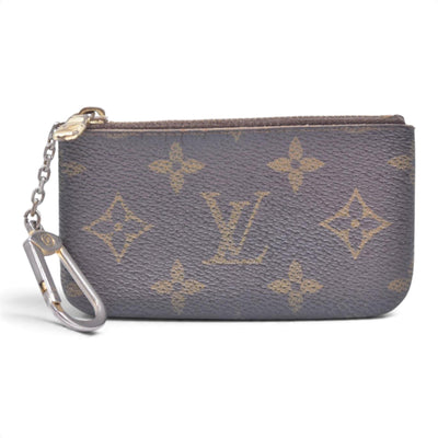 $355 DAMAGED 1990 LOUIS VUITTON Monogram Key Pouch Cles CONSIGNMENT 10021454