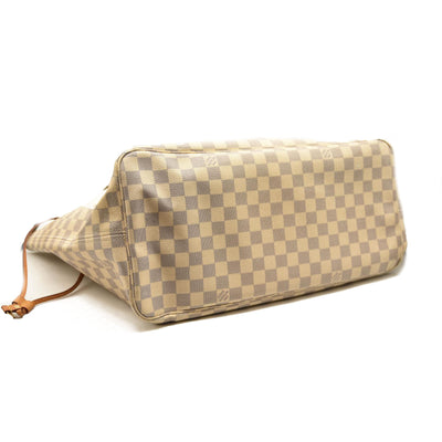LOUIS VUITTON Damier Azur Neo Neverfull GM Rose Ballerine with pouch SD2187