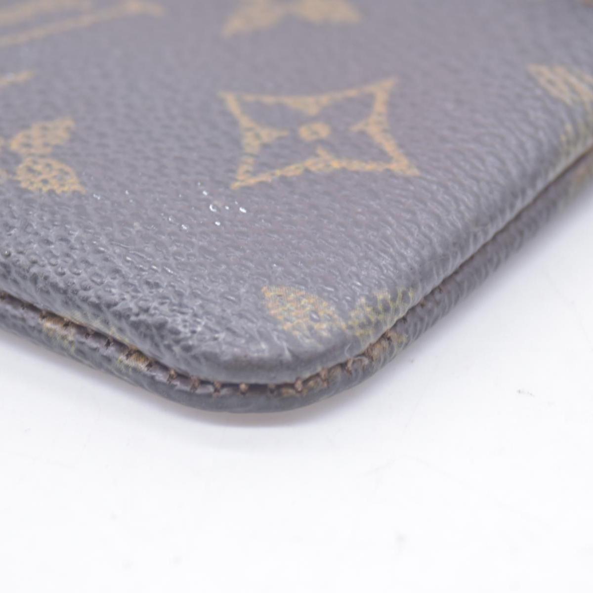 $355 DAMAGED 1990 LOUIS VUITTON Monogram Key Pouch Cles CONSIGNMENT 10021454