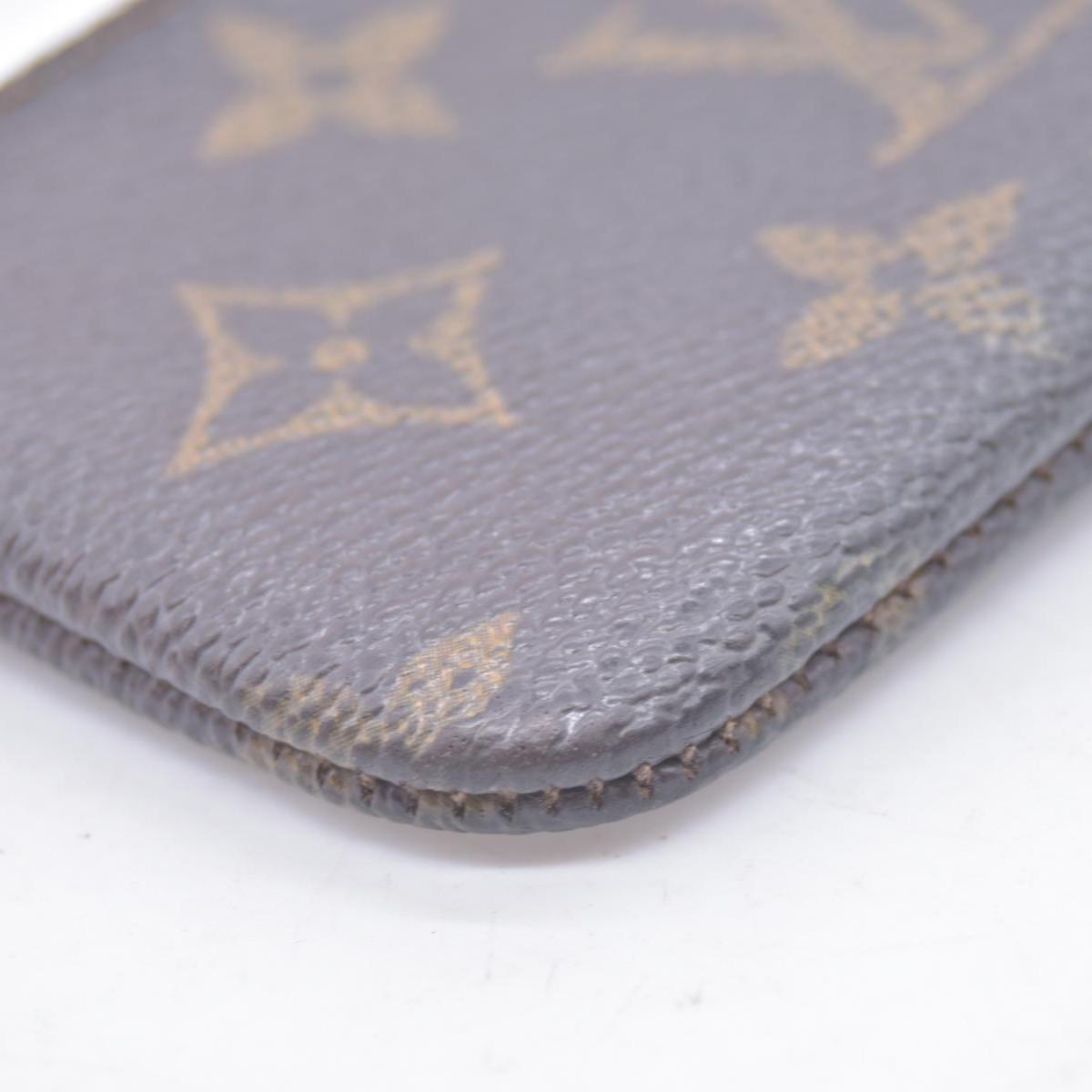 $355 DAMAGED 1990 LOUIS VUITTON Monogram Key Pouch Cles CONSIGNMENT 10021454