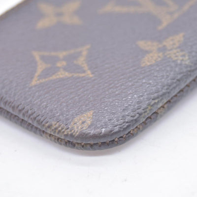 $355 DAMAGED 1990 LOUIS VUITTON Monogram Key Pouch Cles CONSIGNMENT 10021454