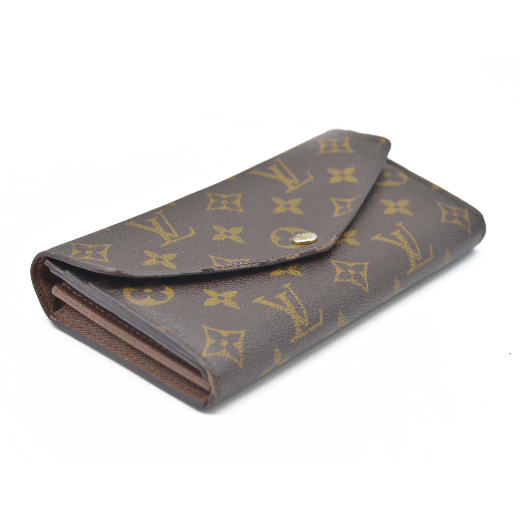 AUCTION $725 Louis Vuitton Monogram Sarah Wallet (no date code)