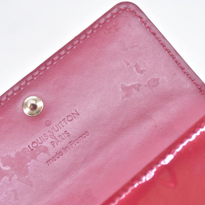 $290 2010 LOUIS VUITTON Vernis Patent Leather 4 Key Holder Red TS0120 CONSIGNMENT 10021451