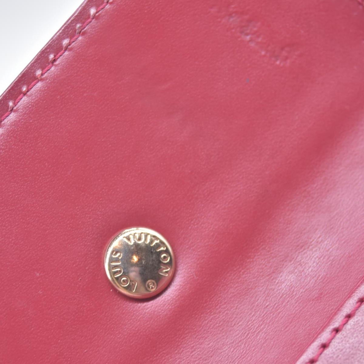 $290 2010 LOUIS VUITTON Vernis Patent Leather 4 Key Holder Red TS0120 CONSIGNMENT 10021451