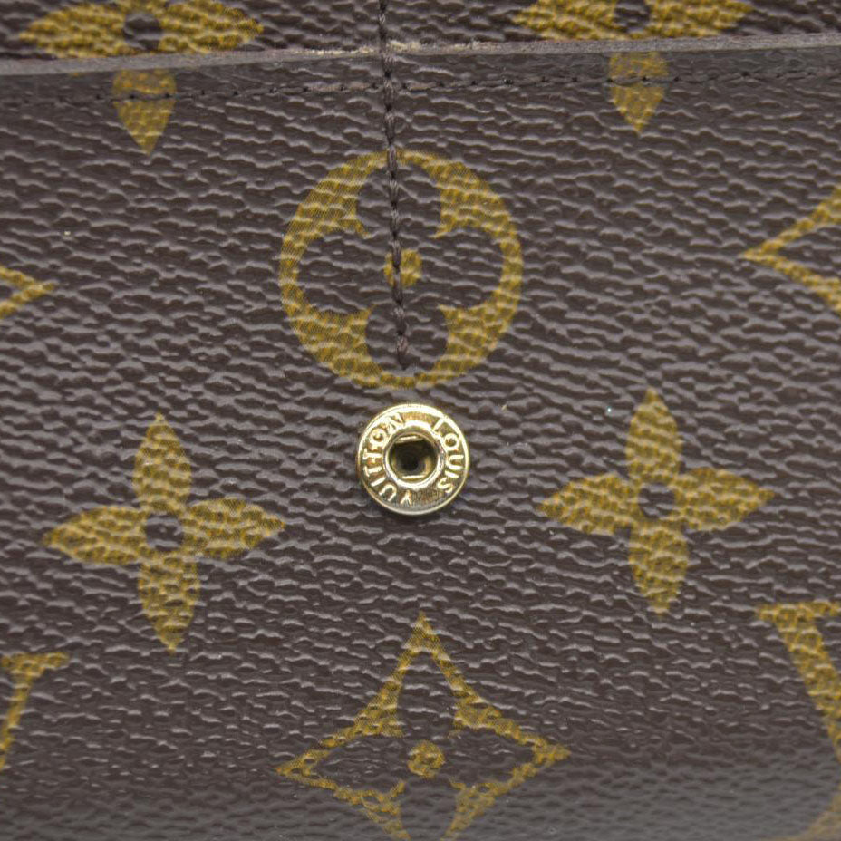AUCTION $725 Louis Vuitton Monogram Sarah Wallet (no date code)