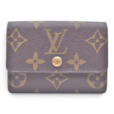 $350 LOUIS VUITTON Monogram Plat Coin Purse CONSIGNMENT 10021453