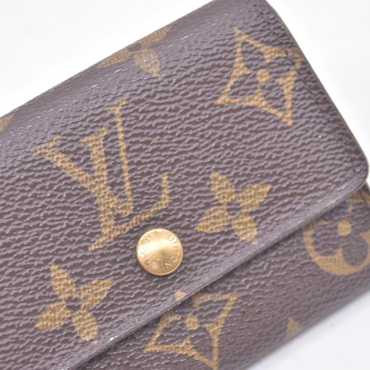 $350 LOUIS VUITTON Monogram Plat Coin Purse CONSIGNMENT 10021453