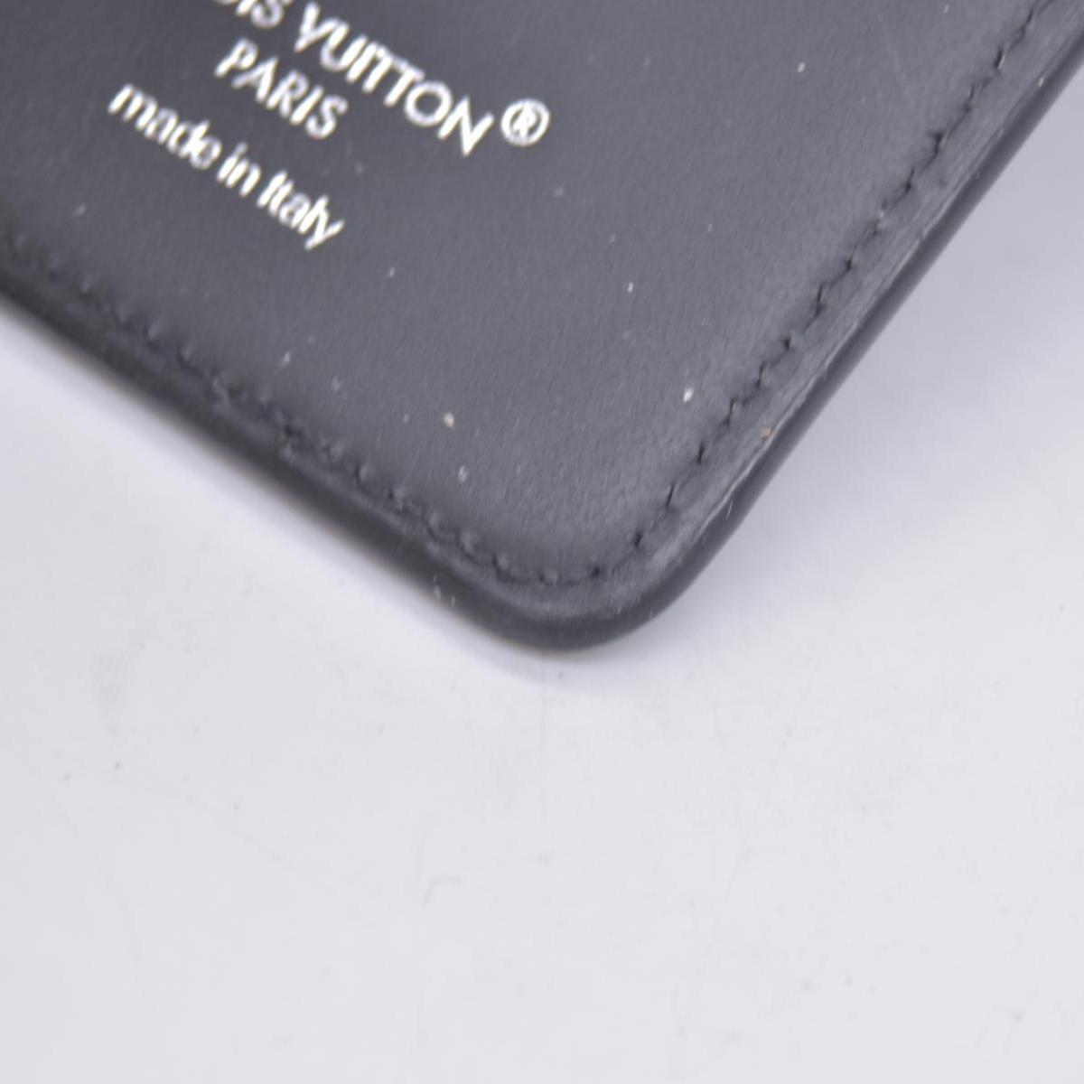 $445 2025 Louis Vuitton Monogram Eclipse Magnetic Card Holder ME4275