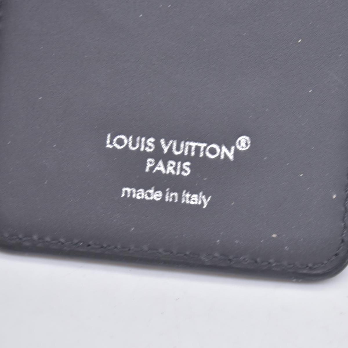 $445 2025 Louis Vuitton Monogram Eclipse Magnetic Card Holder ME4275