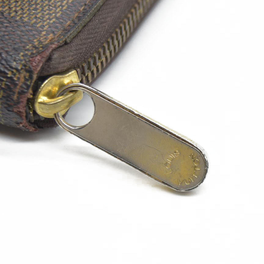 AUCTION $915 Louis Vuitton Damier Ebene Zippy Wallet