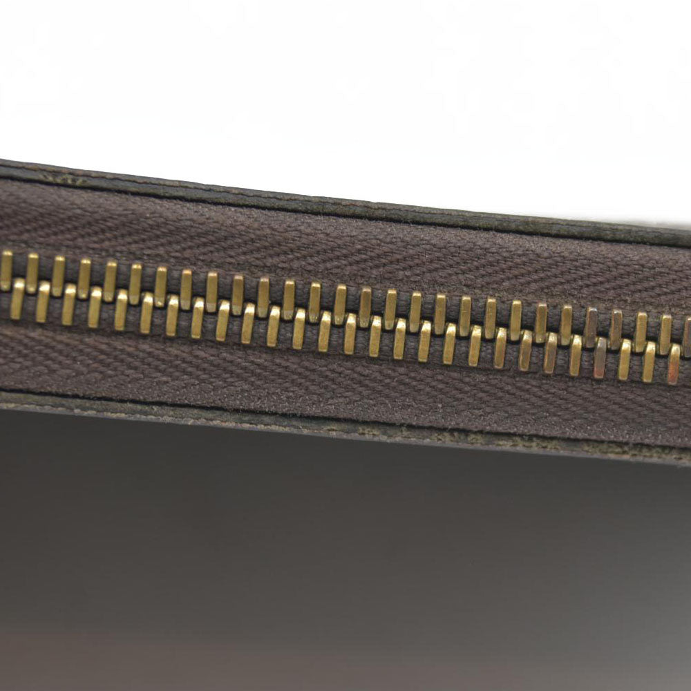 AUCTION $915 Louis Vuitton Damier Ebene Zippy Wallet