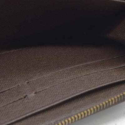 AUCTION $915 Louis Vuitton Damier Ebene Zippy Wallet