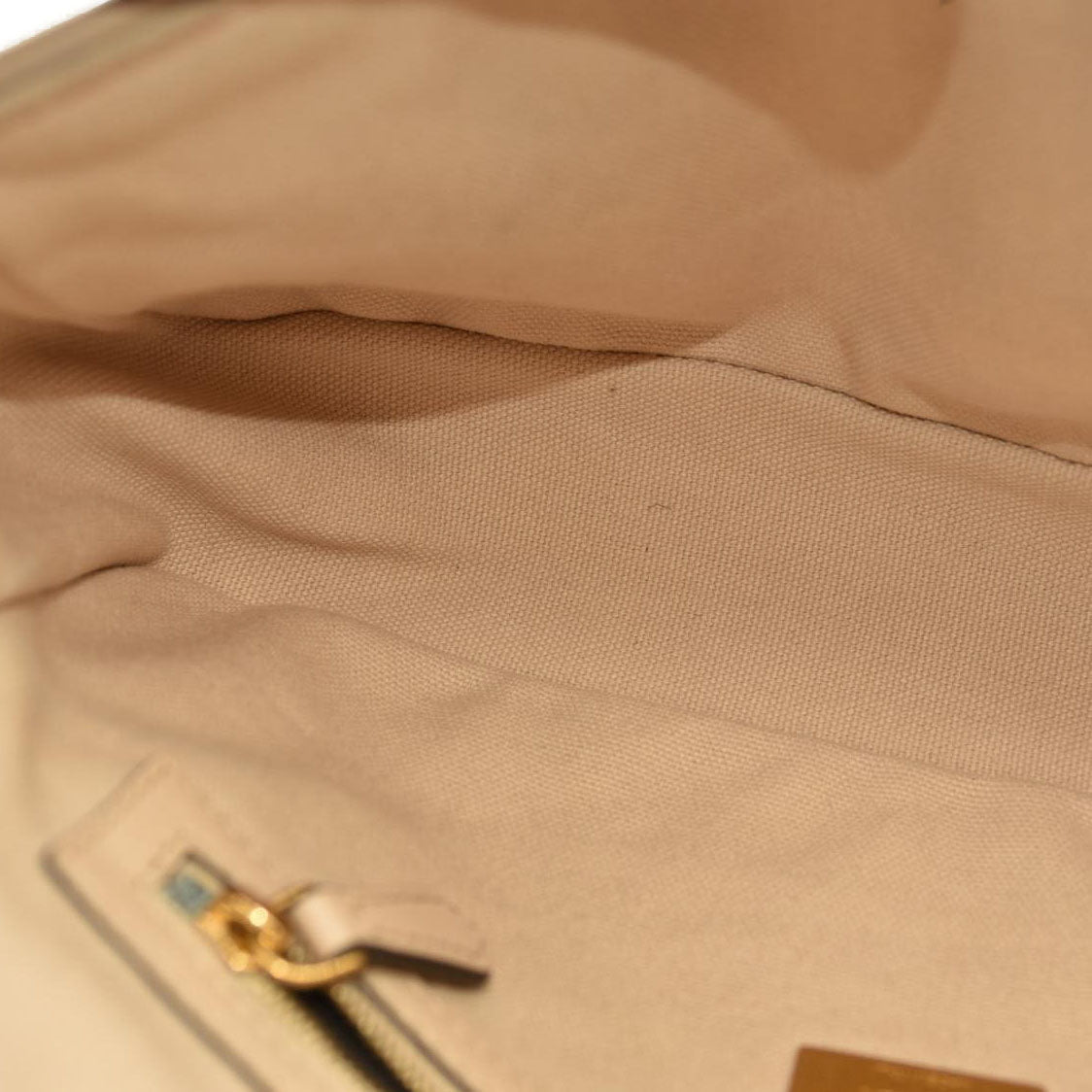 Fendi  Canvas Vitello King Bi-Color Strap FF Embroidered Baguette Poudre