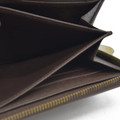 AUCTION $915 Louis Vuitton Damier Ebene Zippy Wallet