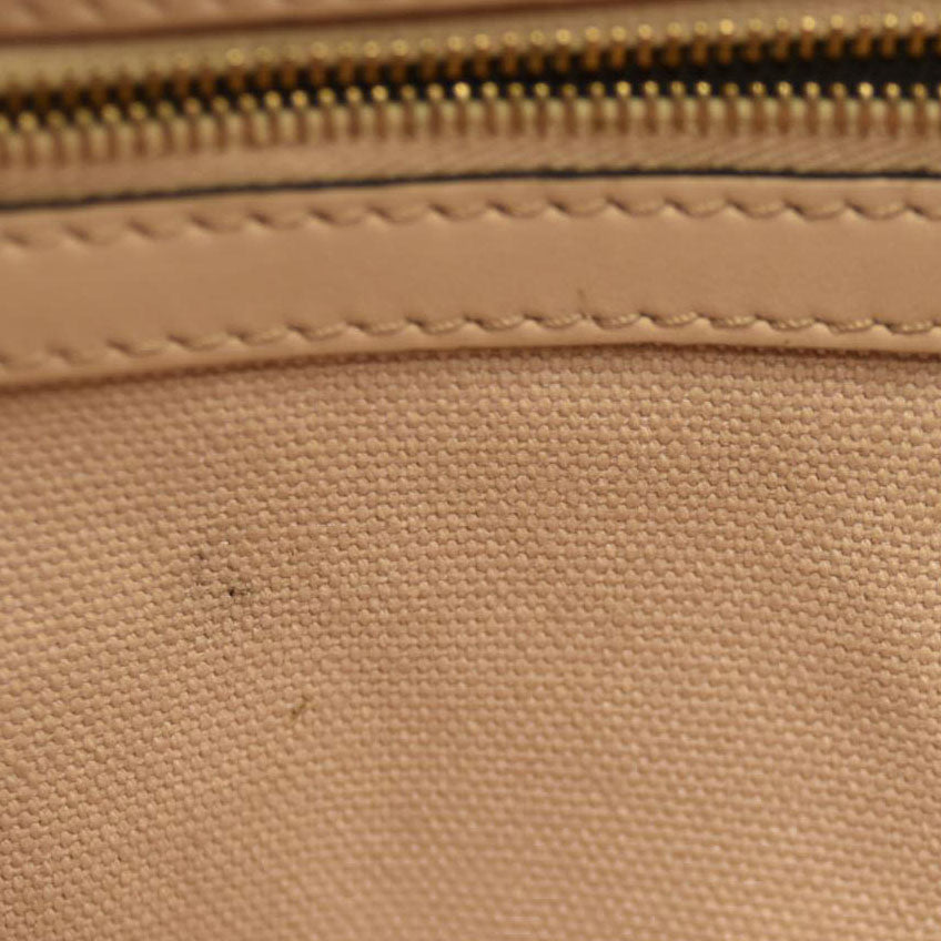 Fendi  Canvas Vitello King Bi-Color Strap FF Embroidered Baguette Poudre