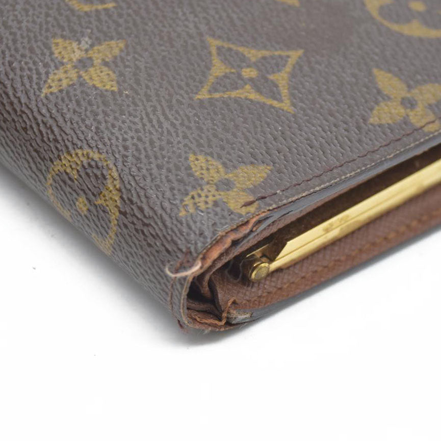 AUCTION $750 Louis Vuitton  Monogram French Purse Wallet TH0021
