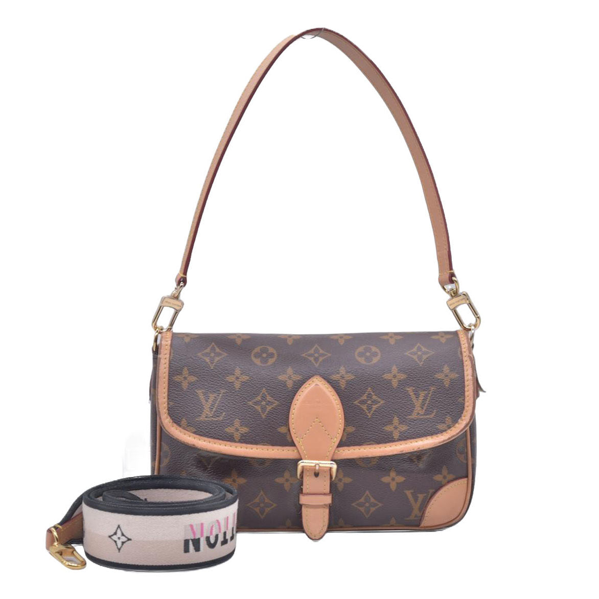 $2940 Louis Vuitton Monogram Diane Black 10020675
