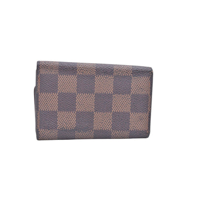 $280 2003 LOUIS VUITTON Damier Ebene 6 Key Holder CT0083 CONSIGNMENT 10021450