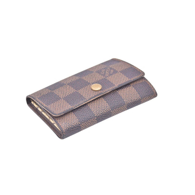 $280 2003 LOUIS VUITTON Damier Ebene 6 Key Holder CT0083 CONSIGNMENT 10021450