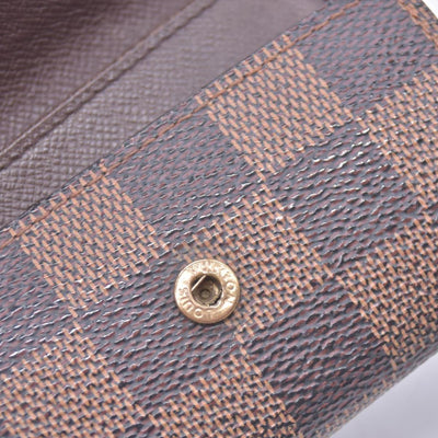 $280 2003 LOUIS VUITTON Damier Ebene 6 Key Holder CT0083 CONSIGNMENT 10021450