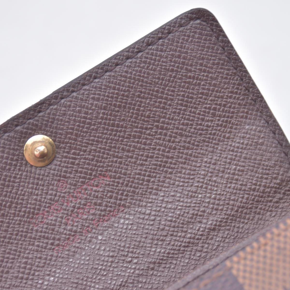 $280 2003 LOUIS VUITTON Damier Ebene 6 Key Holder CT0083 CONSIGNMENT 10021450