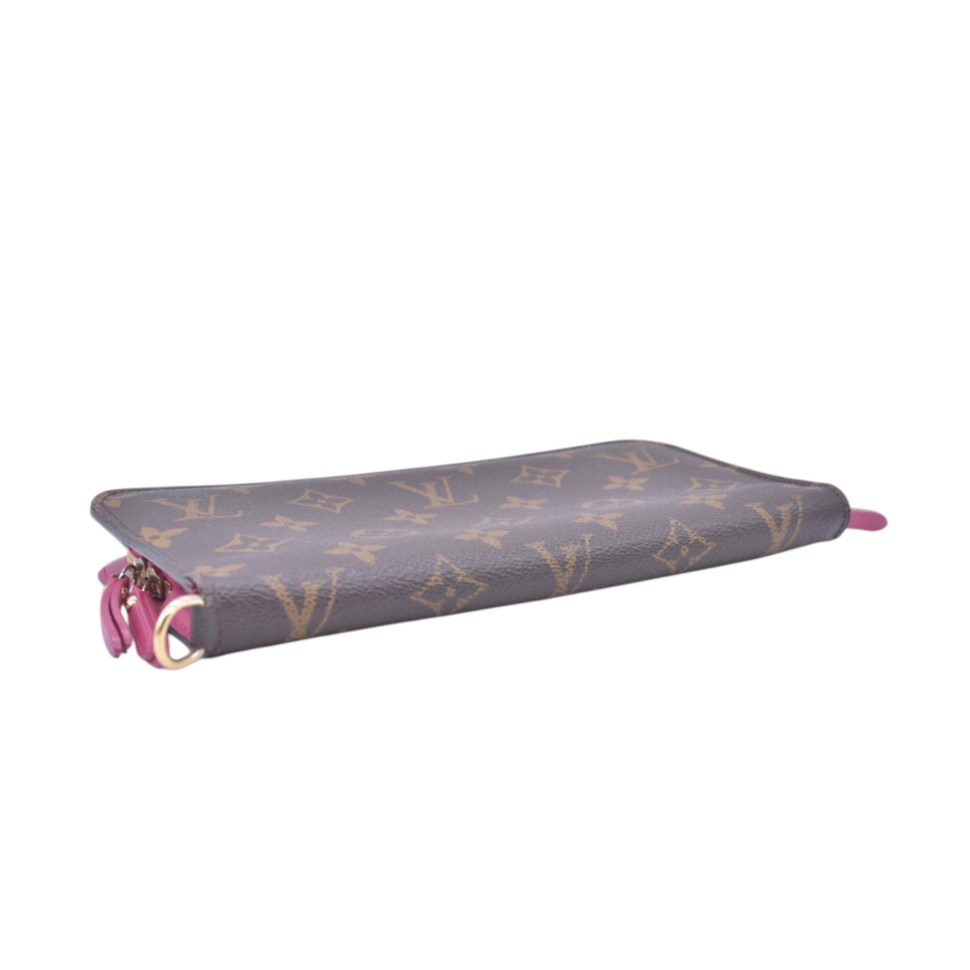 $745 LOUIS VUITTON Monogram Insolite Wallet Hot Pink CONSIGNMENT 10021447