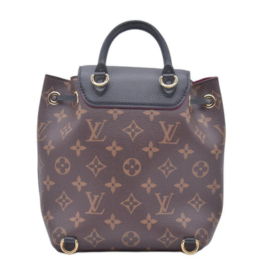 $3200 Louis Vuitton Monogram BB Montsouris NM Backpack Black