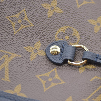 Louis Vuitton LV Monogram Neverfull Inside Out w/Pouch MM Navy