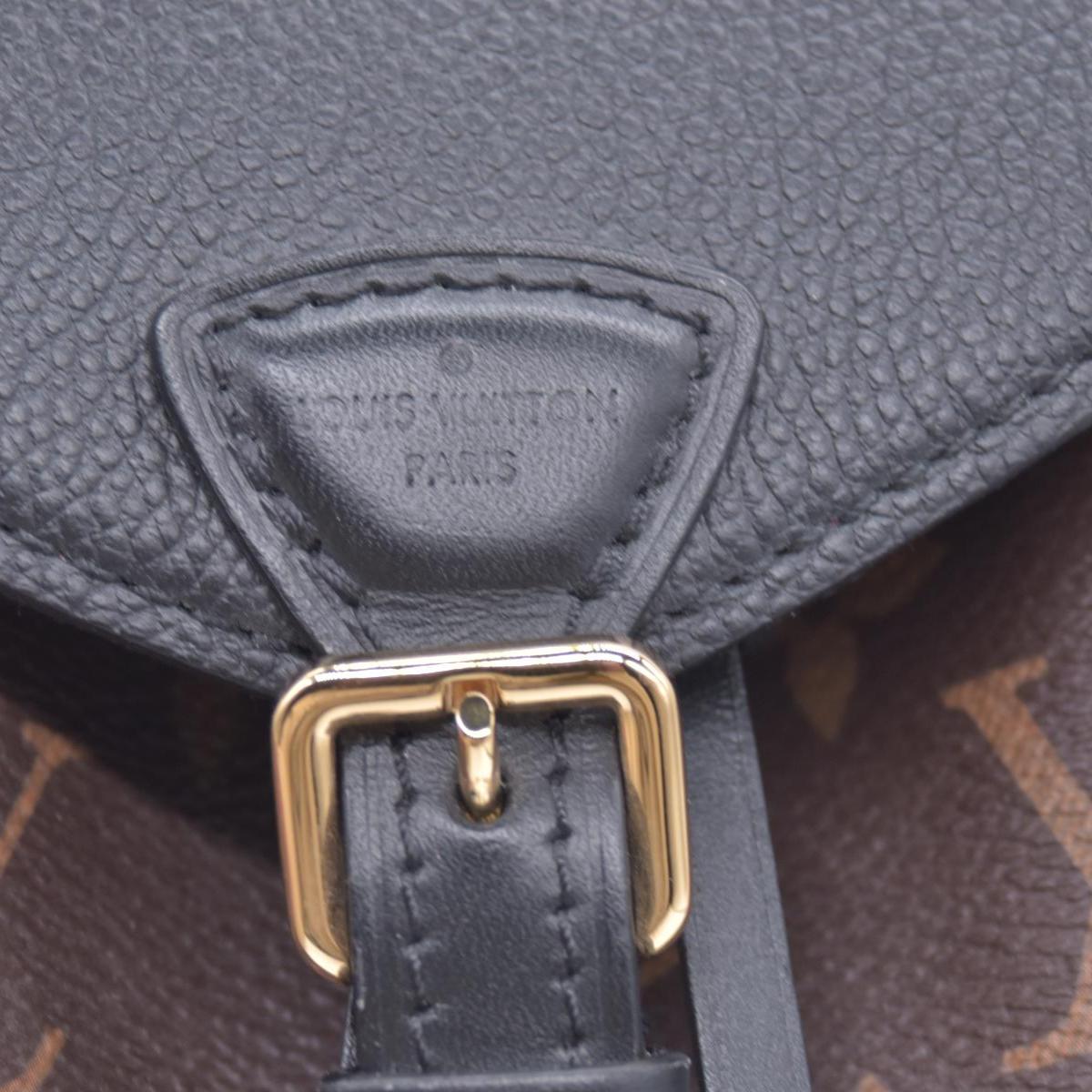 $3200 Louis Vuitton Monogram BB Montsouris NM Backpack Black