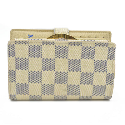 AUCTION $750 Louis Vuitton  Damier Azur French Purse Wallet