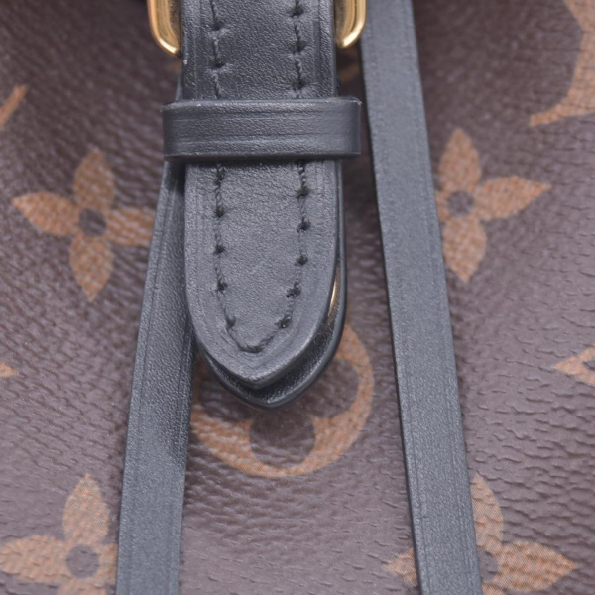 $3200 Louis Vuitton Monogram BB Montsouris NM Backpack Black