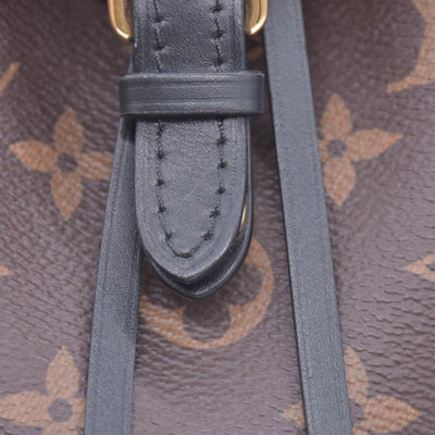 $3200 Louis Vuitton Monogram BB Montsouris NM Backpack Black