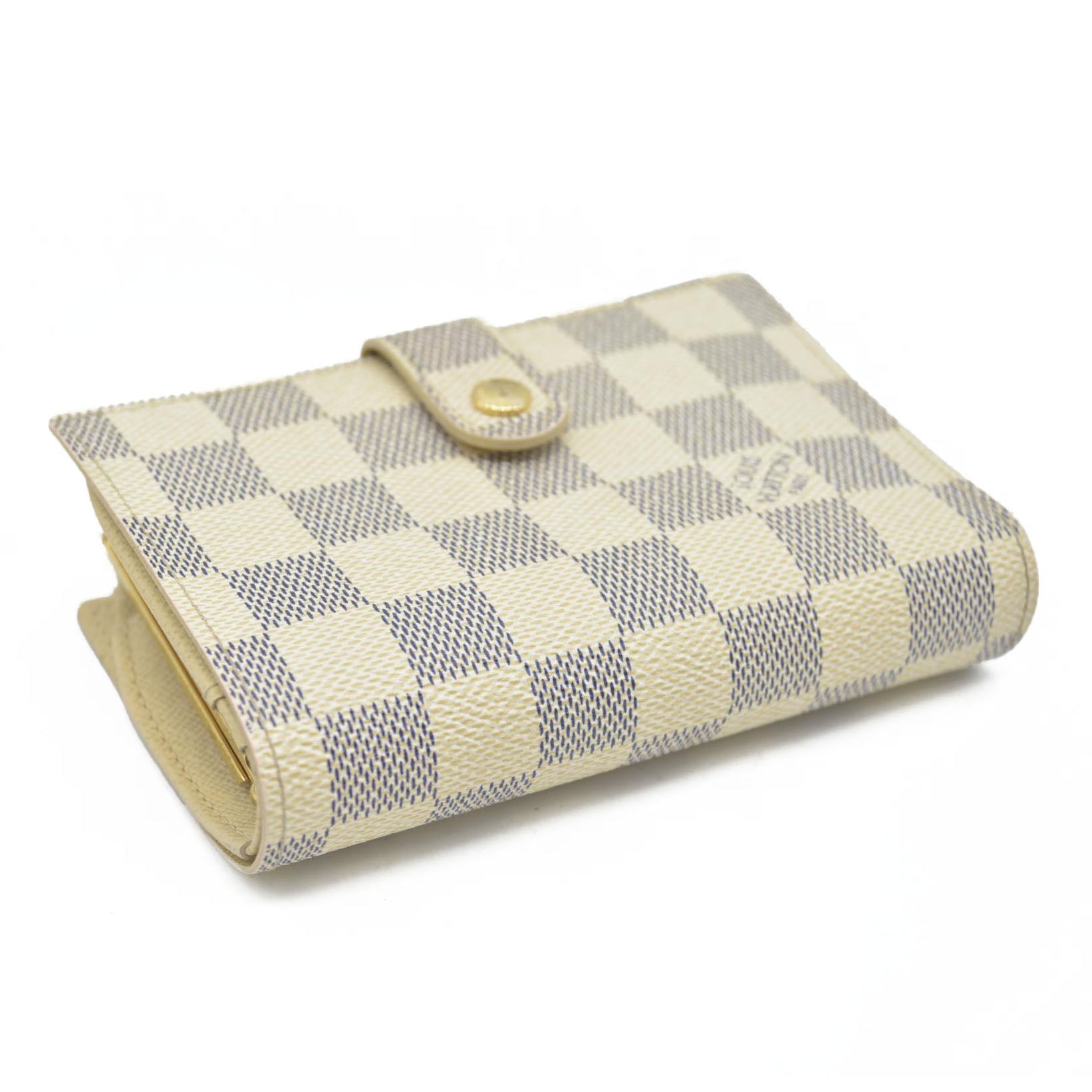 AUCTION $750 Louis Vuitton  Damier Azur French Purse Wallet