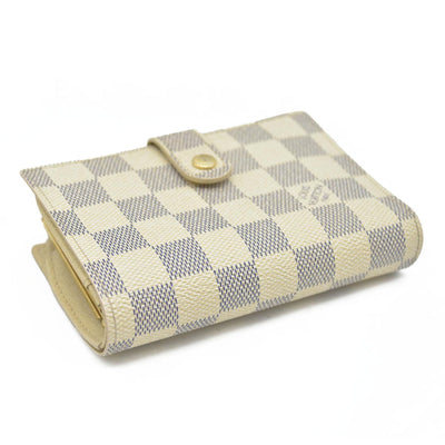 AUCTION $750 Louis Vuitton  Damier Azur French Purse Wallet