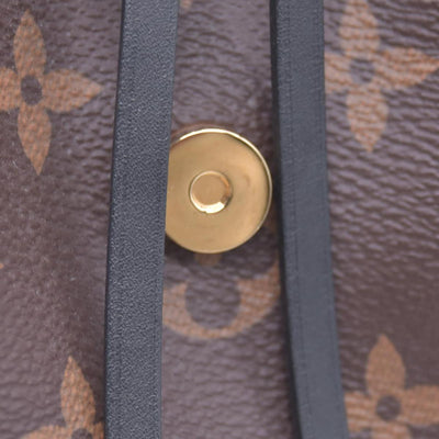 $3200 Louis Vuitton Monogram BB Montsouris NM Backpack Black