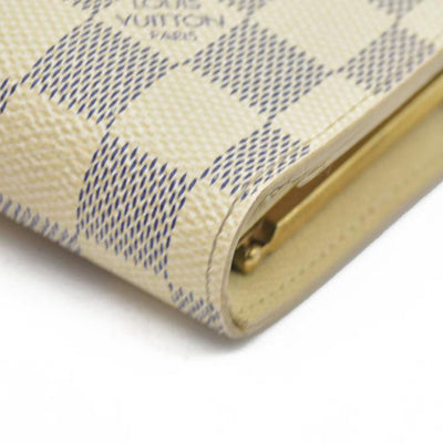 AUCTION $750 Louis Vuitton  Damier Azur French Purse Wallet