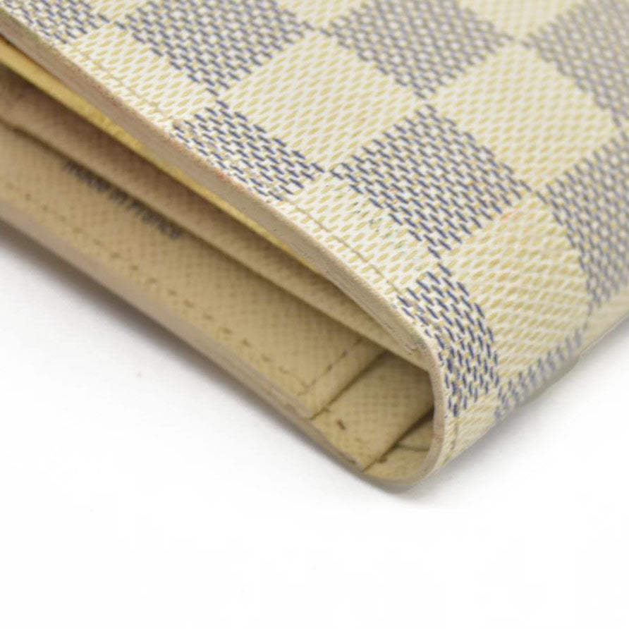 AUCTION $750 Louis Vuitton  Damier Azur French Purse Wallet